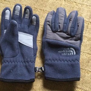 NorthFace Blue Gloves